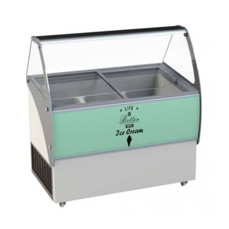 COMBISTEEL - Vitrine à crème glacée MALTA 557 litres bac - 13X5 LTR
