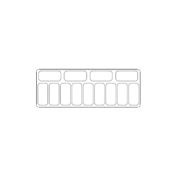 COMBISTEEL - Vitrine à crème glacée MALTA 557 litres bac - 13X5 LTR
