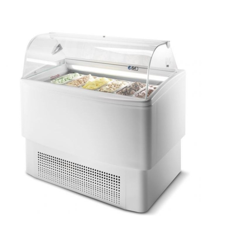 COMBISTEEL - Vitrine à crème glacée FIJI 383 litres bac - 7X5 LTR