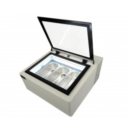 COMBISTEEL - Vitrine à crème glacée de table ouverture côté artisan - 3X5 LTR