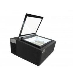 COMBISTEEL - Vitrine à crème glacée de table ouverture côté client - 3X5 LTR