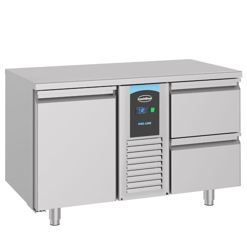 COMBISTEEL - Table réfrigérée positive -2/+8°C - 281L - 1P + 2 Tiroirs - H85 CM