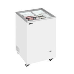 TEFCOLD - Congélateur pour crème glacée artisanale 108 litres standard couvercles coulissants plats