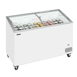 TEFCOLD - Congélateur pour crème glacée artisanale 352 litres couvercles coulissants incurvés