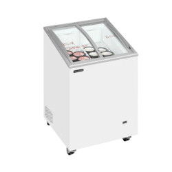TEFCOLD - Congélateur pour crème glacée artisanale 264 litres couvercles coulissants incurvés