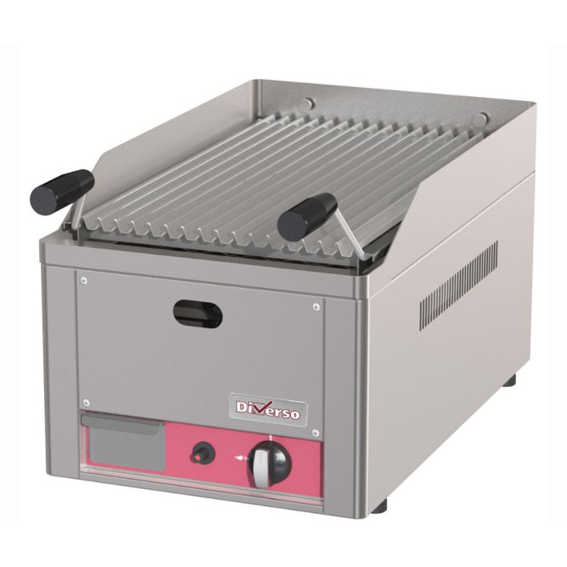 DIAMOND - Grill pierre de lave 1/2 module 4kw GAZ