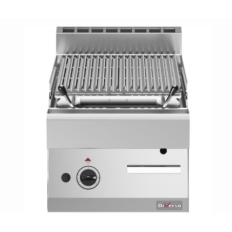 DIAMOND - Grill pierres de lave gaz 365x485 1/2 module grille en fonte "double face"