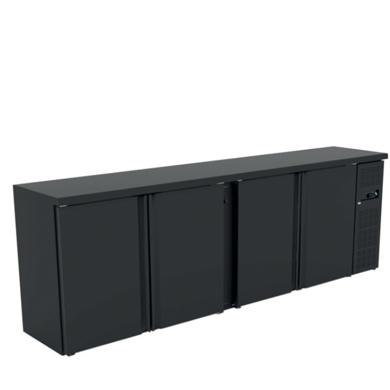 Furnotel - Arrière-bars skinplate 698 litres - Groupe logé - 4 portes pleines