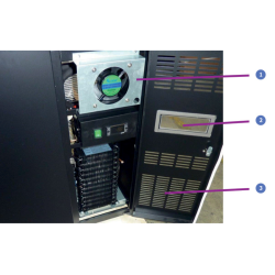 Furnotel - Arrière-bars skinplate 349 litres - Groupe logé - 2 portes pleines