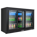 Furnotel - Arriere-bar - 3 portes coulissantes 328 litres - 3 porte vitrée