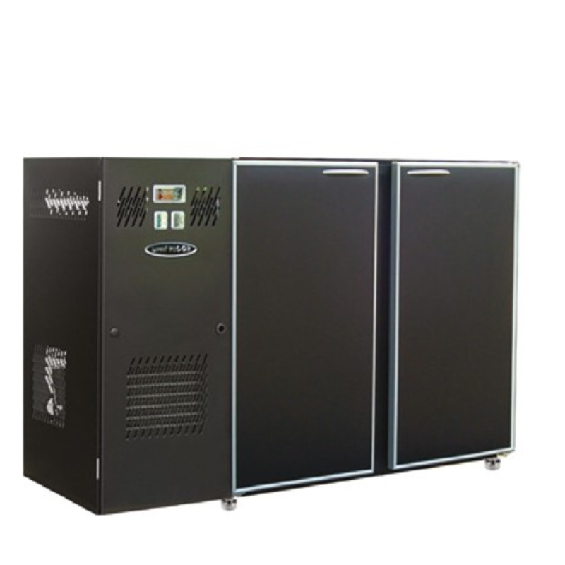 UNIFRIGOR - Arrière-bar Skinplate 323 litres - Série LEDS - Groupe logé - 2 petites portes pleines