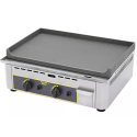 ROLLER GRILL - Plaque lisse à snacker en fonte gaz - 400 x 400 mm
