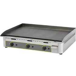 FURNOTEL - Plaque à snacker gaz lisse en acier décarburé 900 x 450 mm