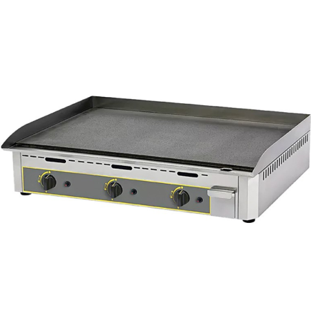 FURNOTEL - Plaque à snacker gaz lisse en acier décarburé 900 x 450 mm