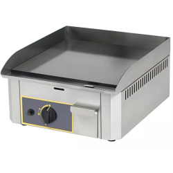 FURNOTEL - Plaque à snacker gaz lisse en acier décarburé 400 x 400 mm