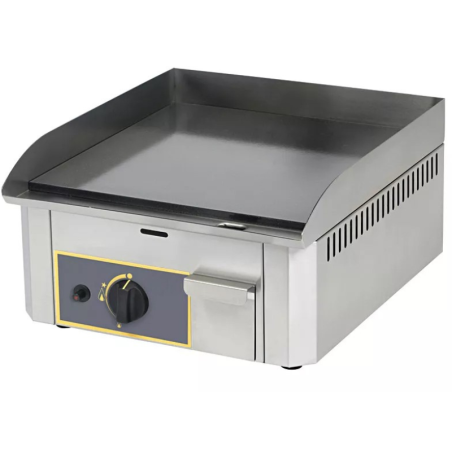 FURNOTEL - Plaque à snacker gaz lisse en acier décarburé 400 x 400 mm