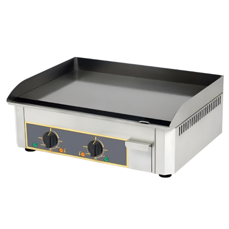 FURNOTEL - Plaque à snacker électrique lisse en acier décarburé 600 x 400 mm