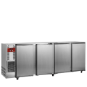 DIAMOND - Refroidisseur de bouteilles 783 Litres acier inox 4 portes fermées