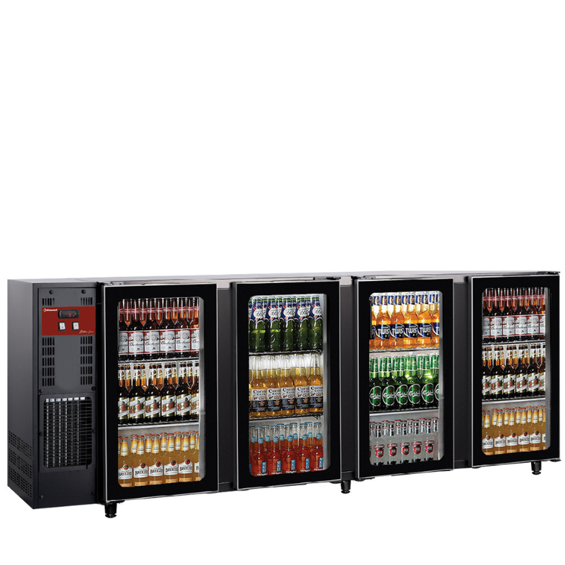DIAMOND - Refroidisseur de bouteilles 783 Litres 4 portes vitrées