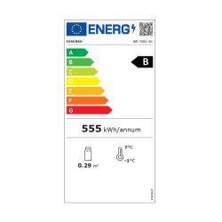 DIAMOND - Refroidisseur de bouteilles 133 litres "arrière bar" ventilé, 1 porte vitrée battante