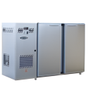 Unifrigor - Arrière-bar Inox - 260 litres - Série CLASSIC - Groupe logé - 2 moyennes portes pleines
