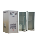 Unifrigor - Arrière-bar Inox - 260 litres - Série LEDS - Groupe logé - 2 moyennes portes vitrées
