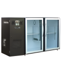 Unifrigor - Arrière-bar Skinplate - 323 litres - Série LEDS - Groupe logé - 2 larges portes vitrées