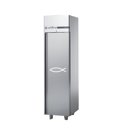 COLDLINE - Armoire réfrigérée positive -6°C/ 4°C - 350 L MASTER spéciale poissons - 1 porte pleine