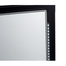 DIAMOND - Armoire frigorifique +1°/+8° GN2/1+600x400 porte vitrée ventilée 600 Litres acier inox