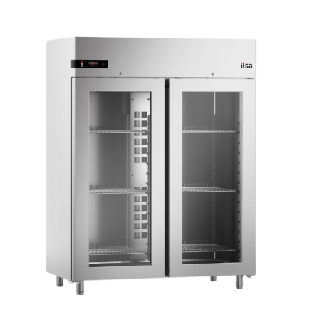 ILSA - Armoire réfrigérée positive 0/+10 °C - 2 portes vitrées - 1400 L - AG142PV - NEOS