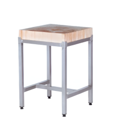 SOFINOR - Billot bois pour boucherie avec support