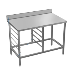 SOFINOR -  Rangement 5 niveaux GN1/1 sous le plateau - entrée dans  les 325 mm