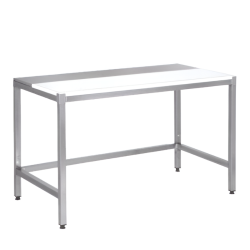 SOFINOR - Tables du chef adossées cuve à droite P70 + 25 cm à pied carrés soudés