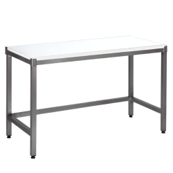 SOFINOR - Tables de découpe dessus polyéthylène P70 cm centrale à pied carrés soudés