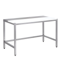 SOFINOR - Tables de découpe mixtes inox/polytéthylène P70 cm à pied carrés soudés