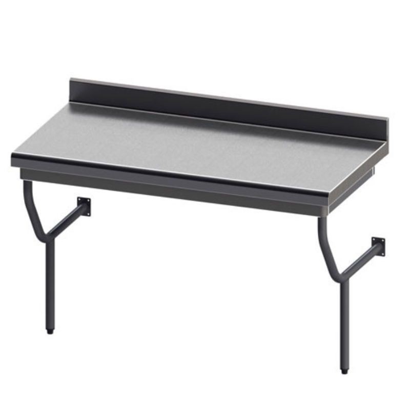 SOFINOR - Tables démontables semi-suspendues P70 cm bords rayonnées GRANDE CUISINE