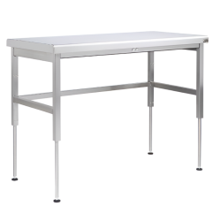 SOFINOR - Tables centrale inox à niveau variable sans option PMR P70 cm