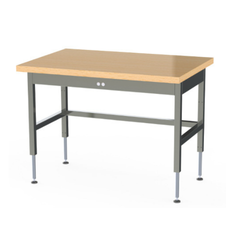 SOFINOR - Tables centrale spécial boulangerie à niveau variable sans option PMR P70 cm