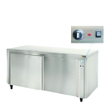 SOFINOR - Meuble chauffe-assiettes central ventilés bords droits