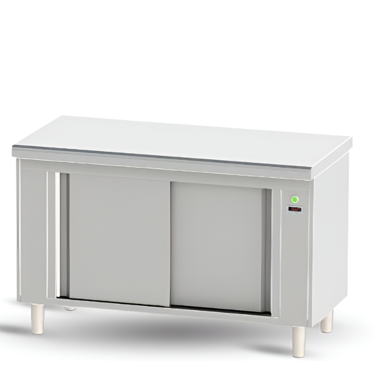 SOFINOR - Meuble étuve dosseret ventilé à bords rayonné H90 cm double convection