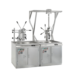 INBLAN - Friteuse à churros et beignets sur pieds électrique - digitale - gaz - Cuve cylindrique