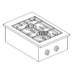 CUISINIÈRE À GAZ 2 BR. 9KW