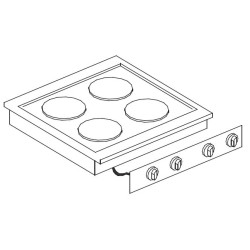 CUISINIÈRE ÉL. 4 PL.
