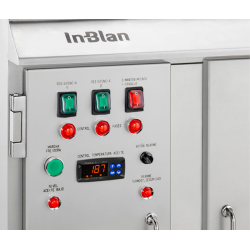 INBLAN - Friteuse à churros et beignets sur pieds électrique - digitale - gaz - Cuve cylindrique