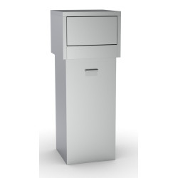 POUBELLE EN ACIER INOX 80L