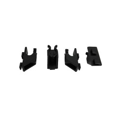 SET 4 CLIPS NOIR POUR...