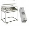 FURNOTEL - VITRINE MOBILE NEUTRE 3 X GN 1/1 -  110L + BLOC AMOVIBLE FROID