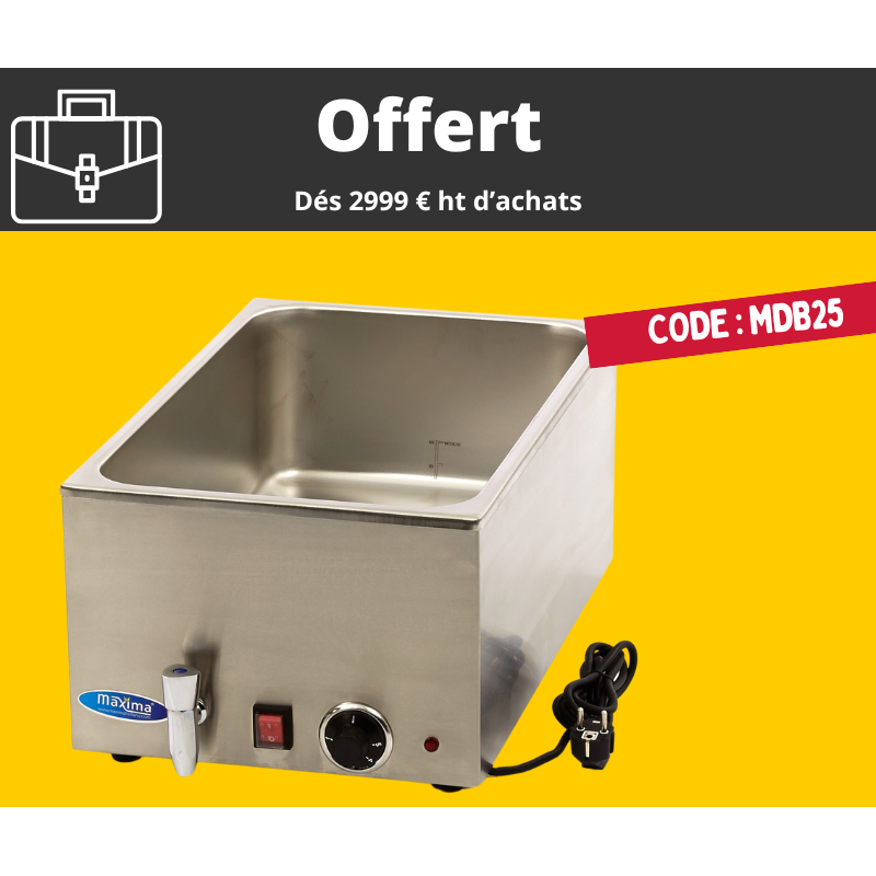 OFFERT - BAIN-MARIE AVEC ROBINET DE VIDANGE