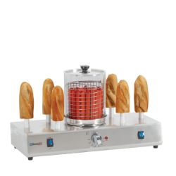 CASSELIN - MACHINE À HOT DOG 6 PLOTS CHAUFFANTS