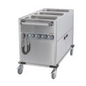 CASSELIN - CHARIOT BAIN-MARIE À EAU 3XGN 1/1 AVEC SOUBASSEMENT CHAUFFANT VERTICAL